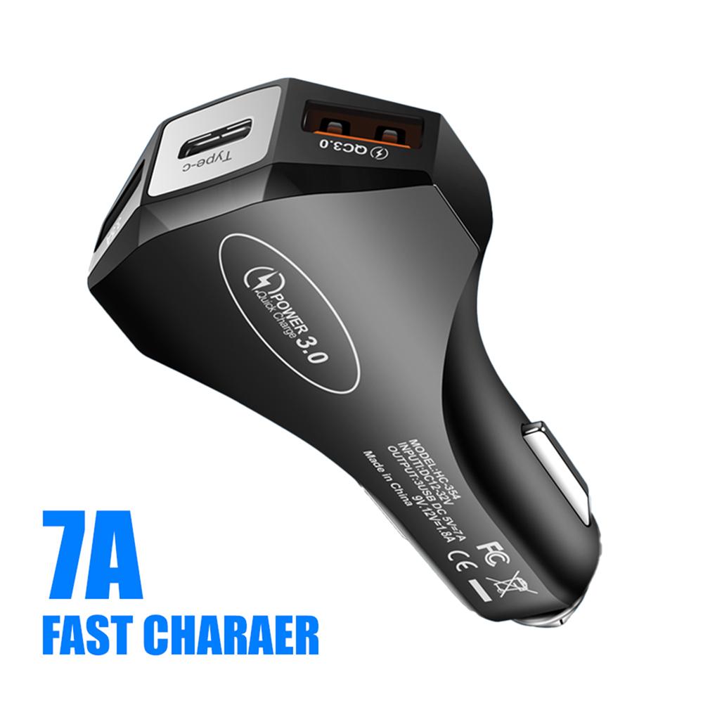 PD 35W Car Charger Fast Charging Type C QC Charge 4.0 QC PD 3.0 SCP USB Car Charger For Xiaomi Samsung Iphone For VW Rline MK6 zr7