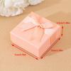 1 шт., несколько цветов, 7*7*3,5 см, бант, подарочная коробка для ювелирных изделий, ожерелья, серег, браслета, кольца, брелока, броши, упаковка для хранения