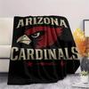 Arizona Cardinals Print Flannel Blanket, High quality Comfortable for All Seasons, Home Decor, Warmth and Comfort, Perfect for Christmas Gifts