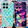 For Honor X6a Phone Case HonorX6a X 6A 4G WDY-LX1 Cute Butterfly Flower Painted Soft Silicone TPU Back Cover Bumper