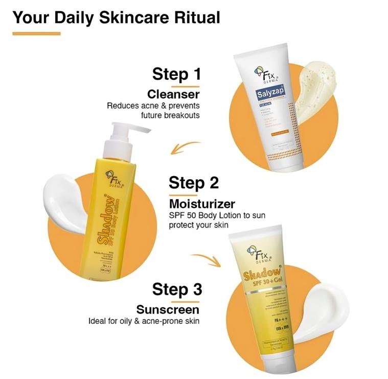 Fixderma Shadow Солнцезащитный гель SPF 30+ Для всех типов кожи, Защита PA+++, UVA UVB 75г