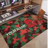 Personalized Crystal Velvet Carpet Morocco Football Pattern Non Slip Floor Rug