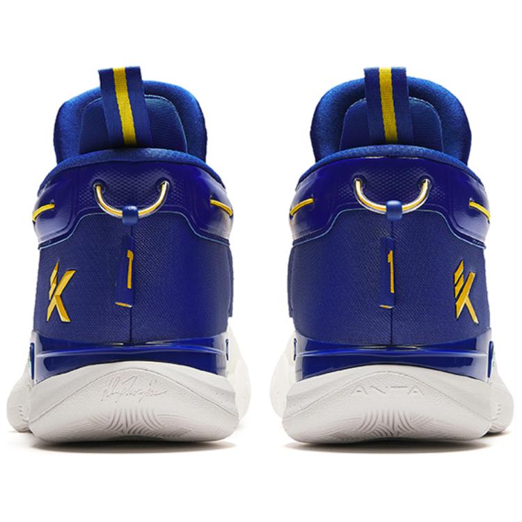 Anta KT9 Удобные Простые Амортизирующие Износостойкие Низкие Баскетбольные Кроссовки Мужские Кроссовки Белые Синие 112421101-5