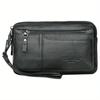 Fashion Genuine Cow Leather Men's Leather Clutch Purse Wallet Men Wrist Bag Business Men's Bag