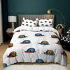 Colourful Snail Duvet Cover Set Cute Kawaii Animal Polyester Comforter Cover King Queen Size For Kids Boys Girls Bedding Set