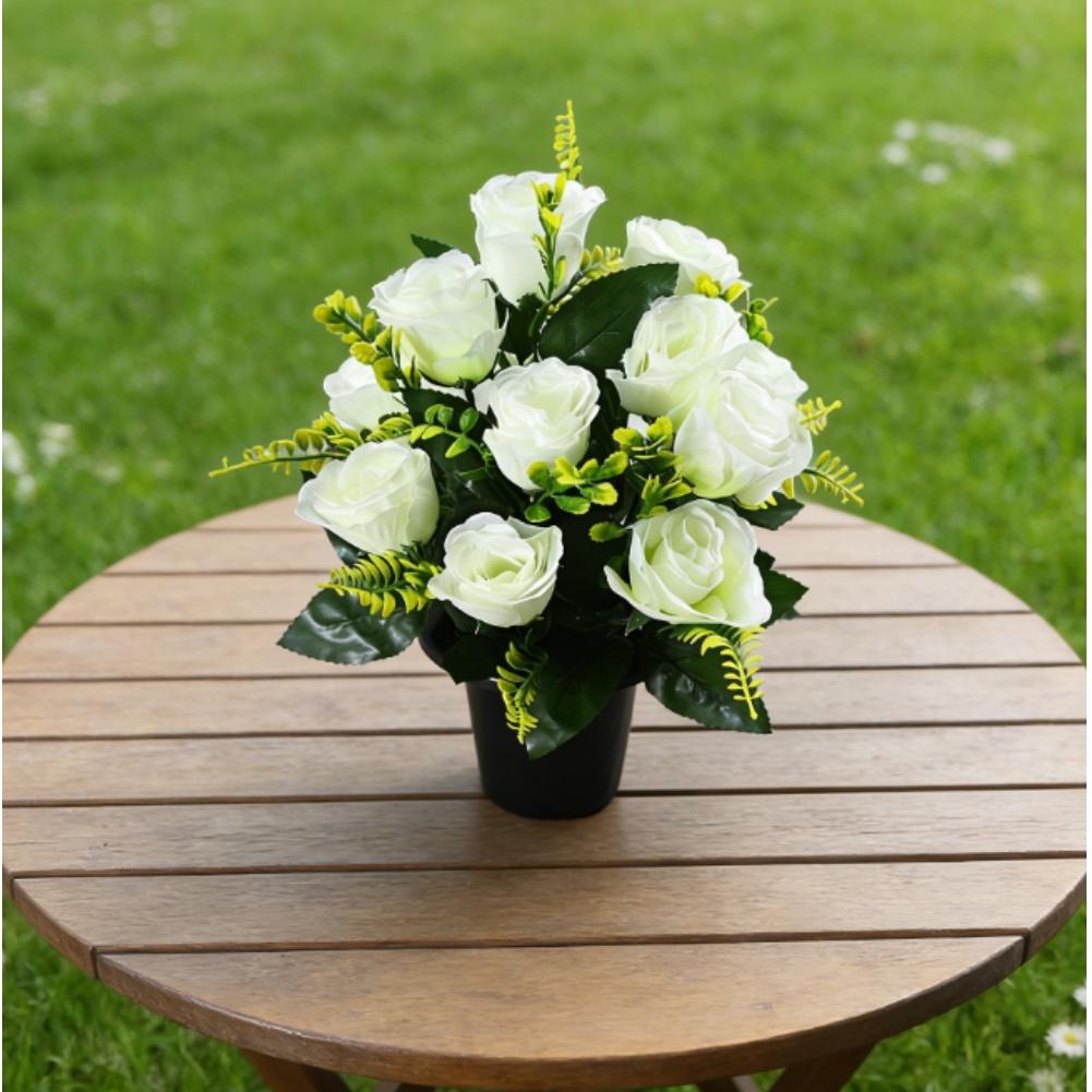 Silk Fabric Petals Silk Rose Bouquet Artificial Silk Roses