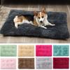 Подушка для собак, однотонная, сохраняет тепло, мягкая текстура, утолщенный коврик для сна для кошек и собак