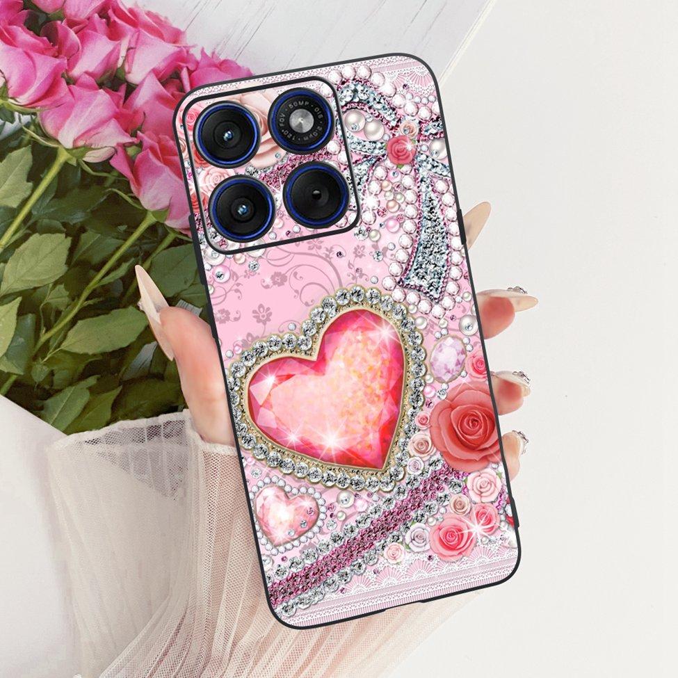 For Motorola XT2601-2 Casing For Motorola Edge 70 Cover Aesthetic Fashion Butterfly Cute Cat Cool Painted Soft Phone Case