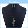 European Style Vintage Pendant Set With Resin Chain For Casual Wear