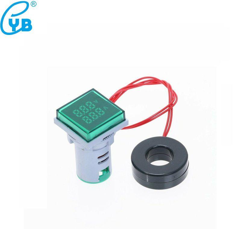 AD16S-VA AC 500V 100A Square LED Digital Voltmeter Ammeter 110V 220V Voltage Current Meter Voltammeter Volt Amp Tester Detector