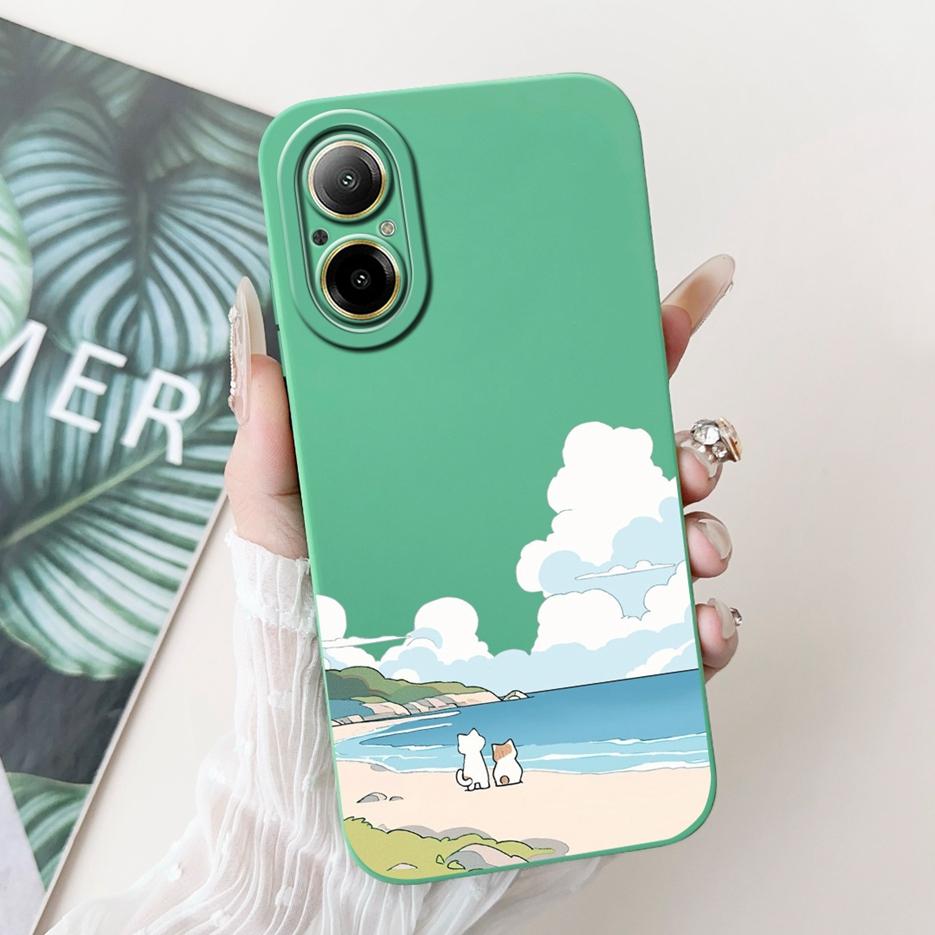 Для Realme C67 4G Чехол RMX3890 Модный Чехол с Конфетным Рисунком Мягкий Силиконовый Чехол для Телефона Для Realme C67 C 67 RealmeC67 4G Fundas Capa