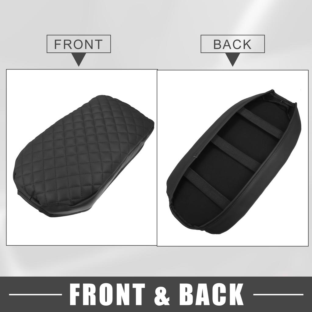 ABSOPRO Car Center Console Armrest Cover, 43x22 cm, Center Console Protective Cover for Toyota Rav 4 2019-2023, Faux Leather, Black