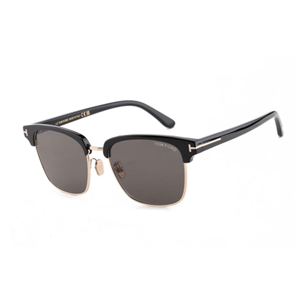 Tom Ford Mirror Logo Rectangular Sunglasses Unisex sunglasses Black TF1139-K-01A-56