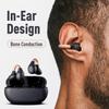 Wireless Ear Clip Bone Conduction Headphones Fones Bluetooth 5.3 Ear Clip On Earring Sports Earphones Earbud Hooks with Mic