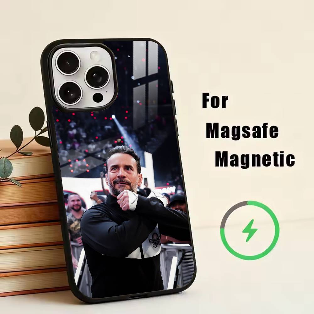 CM P-Punk Phone Case For iPhone17,16,15,14,13,12,11 Plus,Pro Magnetic For Magsafe Wireless Charging