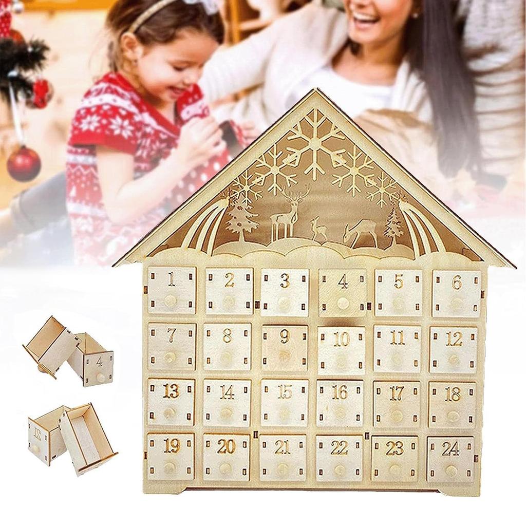 Белый 24-дневный календарь обратного отсчета, рождественский цифровой календарь, украшения, рождественские украшения, украшения для дома, поделки