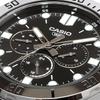 Casio Стандартные кварцевые часы Серебристый и черный металл Международная модель Мужские MTP-VD300D-1E
