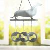 Goat Dachshund Metal Wind Chime Weather-proof Indoor Outdoor Garden Patio Animal Window Hanging Wind Bell Decoration Ornament Pendant Christmas Gifts