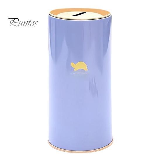 Металлическая копилка большой емкости с рисунком животных, детский цилиндрический сберегательный банк, инструмент для финансового управления