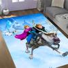 Frozen Adventure Disney Cartoon Theme Anti-Slip Rug - Polyester, Home Decor, Suitable for Bedrooms, Living Rooms, Doorways, and Studios