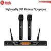 HuiDu HD-801 Профессиональная беспроводная микрофонная система с двумя ручными микрофонами (Китайская версия)