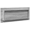 Vidaxl Lustro Łazienkowe Z Led, Szary Dąb Sonoma, 100X8,5X37 Cm