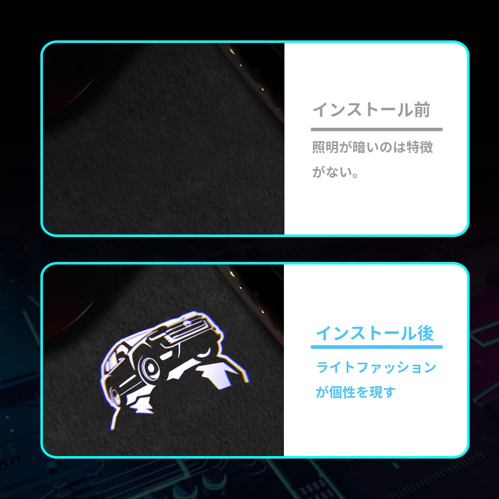 Плафон освещения салона автомобиля Toyota Land Cruiser Land Cruiser 300 Series Logo Плафон освещения салона автомобиля Комплект из 2 дверей Подходит для Landcruise300(03)