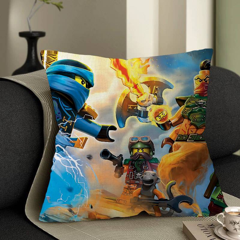 Cartoon N-Ninjago Personalized Pillow Dust Cover Bedroom Kids Party Decoration Pillowcase Birthday Children Gift