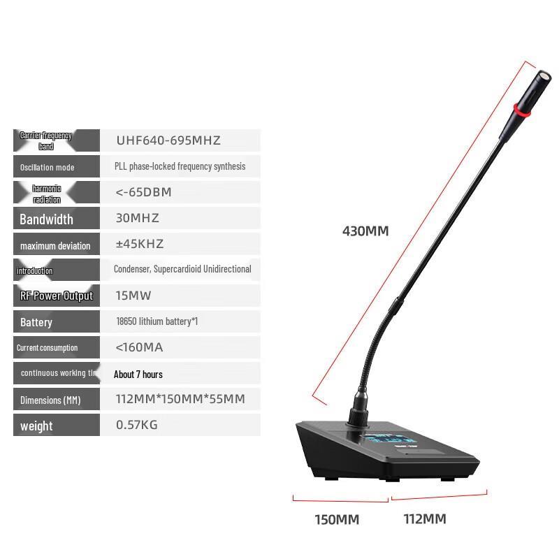 SAST Professional Wireless Desktop Conference Microphone