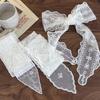 Fashion Lace Hair Scarf Elegant Headband 1PC Retro Lace Long Strip Silk Scarf For Women Girls Sweet Adjustable Soft Ribbon Gifts