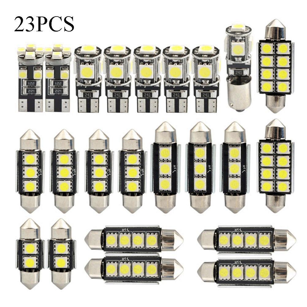 23 шт./компл. универсальный белый светодиодный светильник для салона автомобиля комплект обновления для автомобиля светодиодный светильник для салона грузовика