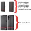Кожаный чехол из углеродного волокна для Samsung Galaxy S26 S25 S24 S23 Ultra S22 S21 S20 FE S10 Plus Note 20 + Бизнес-кошелек, кардхолдер