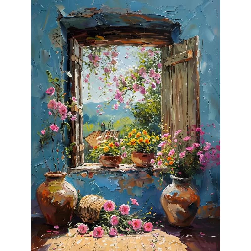 Абстрактные красочные граффити городской пейзаж холст картины современное искусство вид на море эстетические постеры принты декор гостиной