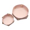 1PC Round PU Leather Storage Trays Desktop Key and Cosmetics Storage Tray  Storage Box Detachable Table Small Objects Organizer
