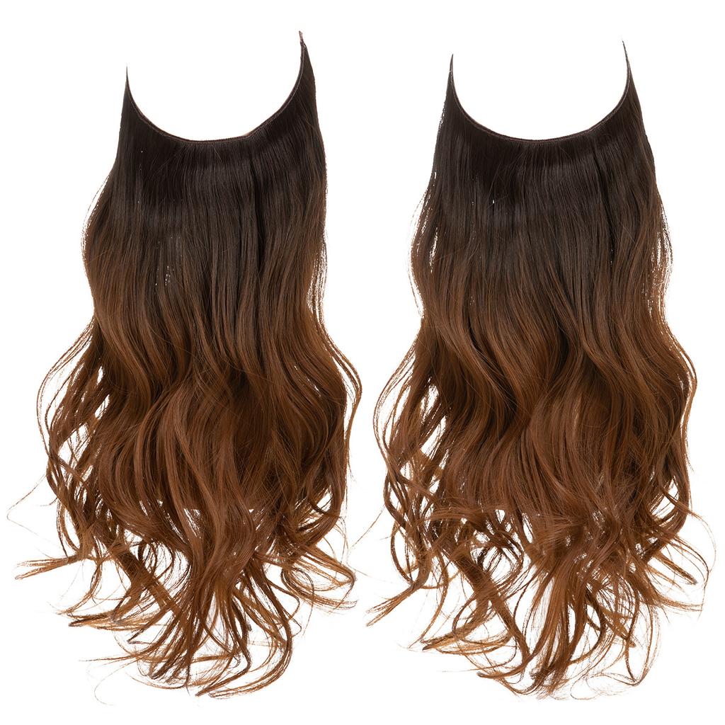 Wigs Have A Large Amount Of Hair, U-Shaped Hair Extensions, Women'S Fishing Line Wigs, Invisible Natural Long Curly Hair