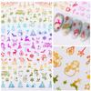 Gold Bronzing Christmas Snowflake Elk Santa Nail Sticker Nail Sticker Nail Art Accessories
