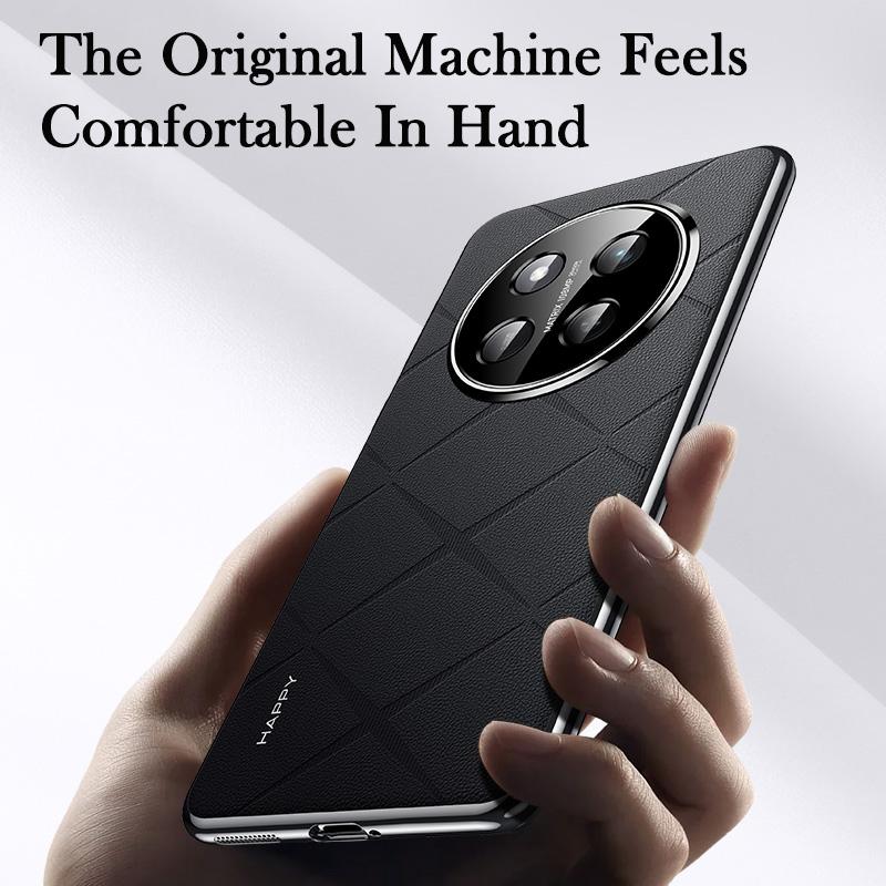 KEYSION Luxury Grid Pattern PU Leather Case for HONOR X9c Plating Hard PC Shockproof Phone Back Cover for Huawei Honor X9c 5G