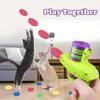 Funny Cat Toys Creative Turnip Gun with 15pcs Reusable Foam Disc Pet Hunting Interactive Toy Dog Cat Pet Supplies