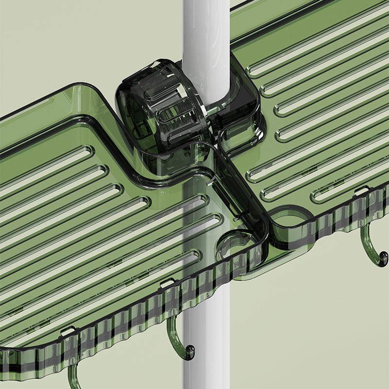 Стеллаж для хранения кранов для кухонной раковины, губки, щетки, слива, однослойная тряпка, стеллаж для хранения сантехники