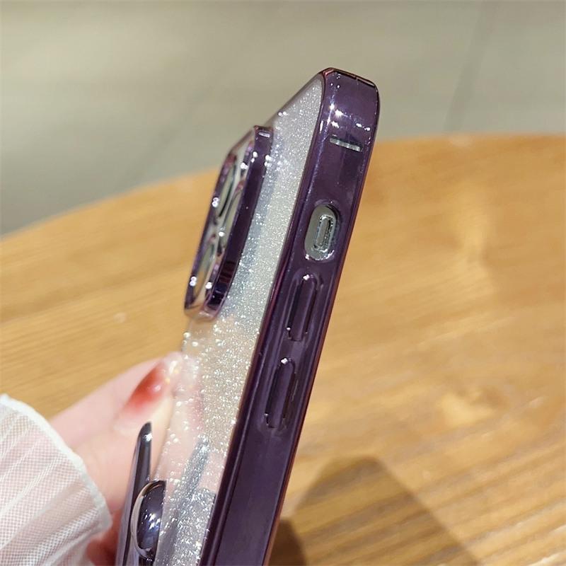 Сияющий блестящий 3d чехол для телефона с кроликом для Iphone 14pro Max 13 12 11 Pro Max 14 Plus 11, противоударный мягкий чехол-бампер, задняя крышка