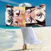 Japanese artist Koyoharu Gotouge's Demon Slayer beach towel, outdoor camping vacation swimming beach towel, outdoor absorbent bath towel blanket K2