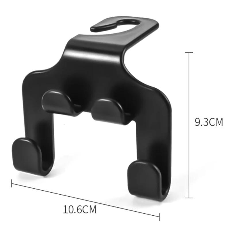 Вешалка для подголовника автомобильного сиденья, черный, универсальный органайзер для хранения вещей, для зонта, сумки, пальто, универсальный автомобильный держатель, черный