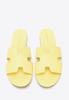 Wittchen Women's Yellow Flip-Flops In Eco-Leather