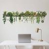 PVC Plant Branch Wall Decoration Hanging Basket Wall Decals Fresh Wallpaper  Background Wall