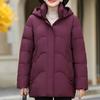 Зимние короткие пуховики для женщин среднего возраста больших размеров, винтажные парки с капюшоном, элегантные толстые теплые пуховики, женская верхняя одежда