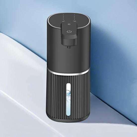 Бесконтактный автоматический дозатор мыла, перезаряжаемый через USB, водонепроницаемый IPX5, с 4-уровневой регулировкой дозирования, емкость 380 мл
