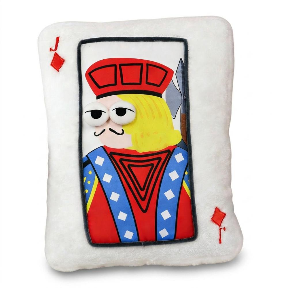 Square Shape Plush Embroidered Pillow Fluffy Texture Patchwork Pillow  Holiday Gift