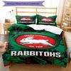 3pcs Football Team (16) Design Cover Set - HD Printed Bedding with 1 Cover and 2 Pillowcases - Perfect for Home and Dorm Decor