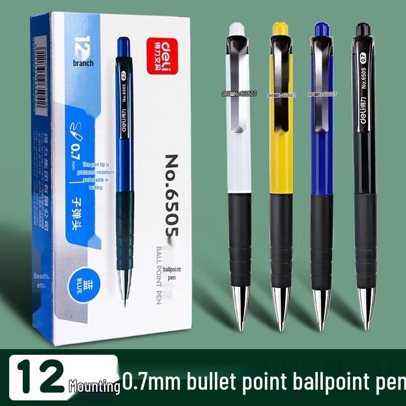 Deli 6505 Retractable 0.7mm Ballpoint Pen