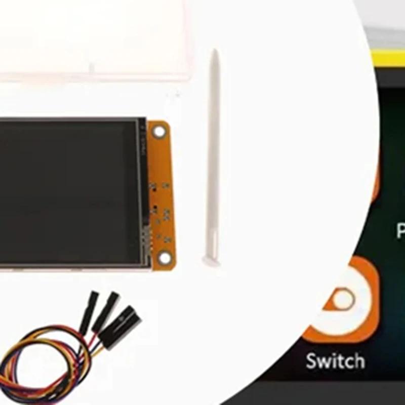 1 шт. ESP32-2432S028R 2,8-дюймовый модуль дисплея ESP32 с проводом, резистивный сенсорный экран 240*320 2,8'' LCD TFT плата драйвера ILI9341